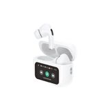 Logia Dokunmatik LED Ekranlı Bluetooth Kulaklık Touch Screen Beyaz Renk Bluetooth Kulaklık