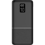 Logia LED Ekranlı Slim 10000MAH Powerbank Taşınabilir Şarj Cihazı Type-C / 2 USB / 3 Port Çıkış / Output 2.1A - Siyah