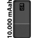 Logia P10 Led Ekranlı Slim 10000Mah Powerbank Taşınabilir Şarj Cihazı Siyah