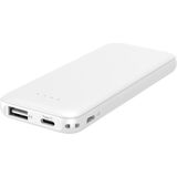 Logia Thin 5b Slim Ultra Ince 5000MAH Powerbank Taşınabilir Şarj Cijhazı Type-C / USB / Total Output 2.1A Max Beyaz