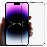 Logis Apple İphone 15 Pro Max Uyumlu Tam Kaplayan 5D Anti Statik Ekran Koruyucu Cam