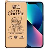 Logis iPhone 13 9D Mat Seramik Tam Kaplayan Cam Ekran Koruyucu