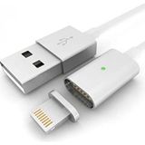 Logis Mıknatıslı iPhone iPad Ipod Lightning C515 Hızlı Şarj Kablosu - Gümüş