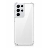 Logis Samsung Galaxy S21 Ultra Uyumlu Şeffaf Silikon Kılıf | Kamera Korumalı Darbe Emici Esnek Tpu