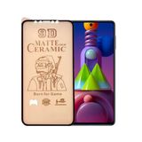 Logis Samsung M51 9D Mat Seramik Tam Kaplayan Cam Ekran Koruyucu