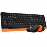 Logitech A4 Tech Fg1010 Q Kablosuz Mm Klavye Mouse Turuncu Beyaz