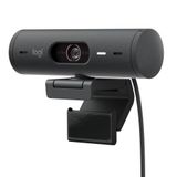 Logitech Brio 500 Full HD Web Kamerası: Otomatik Işık Düzeltme, Otomatik Çerçeveleme, Görüntüleme, Gürültü Azaltma Mikrofonları, Gizlilik Web Kamerası, Microsoft Teams için, Google Meet, Zoom - Grafit