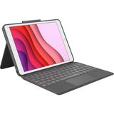 Logitech Combo Touch 10.2" iPad 7. 8. ve 9. Nesil ile Uyumlu Çok Yönlü Türkçe Klavyeli Kılıf - Gri