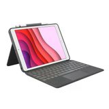 Logitech Combo Touch For İpad (7., 8. Ve 9. Nesil) Hassas İzleme Panelli Koruyucu Kılıf, Fransız Azerty Düzeni - Siyah