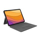 Logitech Combo Touch İpad Air (4. Ve 5. Nesil - 2020, 2022) Klavye Kılıfı, İskandinav Qwerty Düzeni - Gri