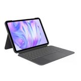 Logitech Combo Touch İpad Pro 11 İnç (M4 Ve M5) (2024 Ve 2025) Klavye Kılıfı - Çıkarılabilir Arkadan Aydınlatmalı Klavye Ve Tutucu, Rahat Yazma, Çoklu Kullanım Modu, Deu Qwertz Grafit
