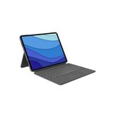 Logitech Combo Touch Ipad Pro 12,9 Inç 5. Generasyon Dokunmatik Panelli Klavyeli Kılıf Gri