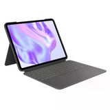 Logitech Combo Touch İpad Pro 13 İnç (M4 Ve M5) (2024 Ve 2025) Klavye Kılıfı - Çıkarılabilir Arkadan Aydınlatmalı Klavye Ve Tutucu, Rahat Y