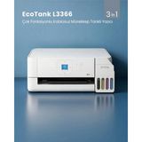 Logitech Epson Ecotank L3366 Çok Fonksiyonlu Kablosuz Mürekkep Tanklı Yazıcı - Beyaz