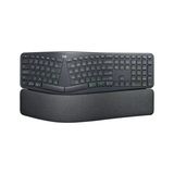 Logitech Ergo K860 - Bölünmüş Tuş Düzenine Sahip Kablosuz Ergonomik Klavye, Skand. Qwerty - Gri