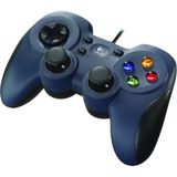 Logitech F310 Kablolu Gamepad Mavi Renk, PC Uyumlu ve Pürüzsüz Kıvrımlı Tasarım ile Rahat Oyun Deneyimi 940-000138