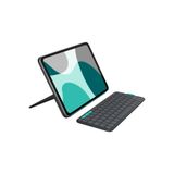logitech Flip Folio iPad Pro 11 inç (M4), iPad Air 11 inç (M2 ve M3), iPad Air (5. Nesil) İçin Klavyeli Kılıf