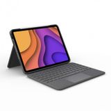 Logitech Folio Touch Klavyeli iPad Kılıfı, Dokunmatik Yüzey, Akıllı Bağlayıcı, Arkadan Aydınlatmalı Klavye, iPad Air 10.9 inç 4. ve 5. Nesil ile Uyumlu, Gri