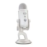 Logitech G Blue Yeti USB oyun mikrofonu, akış için, Blue VO!CE yazılımı, PC, podcast, stüdyo, bilgisayar mikrofonu, özel yayın temaları, özel sürüm - beyaz