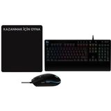 Logitech G G102 Oyuncu Mouse ve G213 Klavye Seti Kablolu RGB Aydınlatma ile Ergonomik Oyun Deneyimi