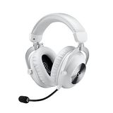 Logitech G PRO X 2 LIGHTSPEED Kablosuz Oyuncu Kulaklığı, Çıkarılabilir Boom Mikrofon, 50 mm Grafen Sürücüler, DTS:X Headphone 2.0, 7.1 Surround, Bluetooth/USB/3.5 mm Aux, PC, PS5, PS4, Switch, Beyaz