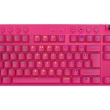 Logitech G Pro X TKL 920-012159 Tactile Magenta Kablolu/Kablosuz Pembe Gaming Klavye