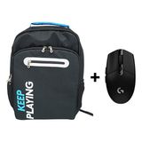 Logitech G305 Gaming Siyah Mouse ve Sonic XL Gaming Sırt Çantası
