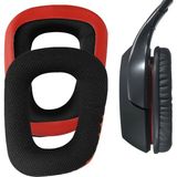 Logitech G35,G930,G933,G430,F450,G432,G33S Uyumlu Kulaklık Pedi Sünger Yastık Kulak Kılıfları Için Yedek Kulak Pedleri Earpad (Mesh Kumaş) - Siyah