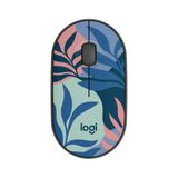 Logitech M340 kablosuz fare, sınırlı sayıda baskı, USB alıcı ve sessiz tıklamalar, dizüstü bilgisayar, bilgisayar, pencere, krom, yüzey için taşınabilir kablosuz fare, çiçek yaprakları