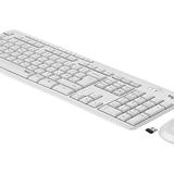Logitech MK295 Kablosuz Klavye Fare Seti, SilentTouch Teknolojili, Kısa Kesim Tuşları, Optik Kılavuz, Nano USB Alıcı, Gecikmesiz Kablosuz Bağlantı, IT QWERTY Düzeni Beyaz
