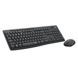 Logitech MK295 Sessiz Kablosuz Fare Klavye Combo 2,4 GHz Siyah