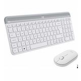 Logitech MK470 Beyaz Kablosuz İnce Q Klavye Mouse Seti