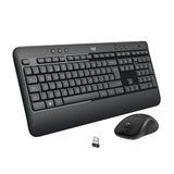 Logitech MK540 Gelişmiş Kablosuz Klavye ve Fare Kombinasyonu Windows için, 2,4 GHz Birleştirici USB Alıcısı, Multimedya Kısayol Tuşları, 3 Yıllık Pil Ömrü, PC, Dizüstü Bilgisayar için - Siyah