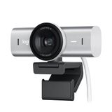 Logitech MX Brio Ultra HD 4K Web Kamerası, 60 FPS 1080p, Gürültü Önleyici Çift Mikrofon, USB-C, Web Kamerası Kapağı, Microsoft Teams, Zoom, Google Meet ile Uyumlu, Açık Gri