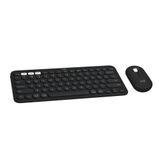 Logitech Pebble 2 Combo, Kablosuz Klavye ve Fare, Sessiz ve Taşınabilir, Özelleştirilebilir, Logi Bolt, Bluetooth, Windows, macOS, iPadOS, Chrome için Kolay Anahtar, Siyah