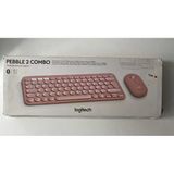 Logitech Pebble 2 Combo Pudra Pembe Kablosuz Klavye (Outlet)