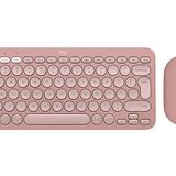 Logitech Pebble 2 Multi-Device Bluetooth Klavye & Mouse Seti Pudra Pembe (Türkçe Tuş Dizimi)