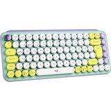Logitech POP Keys Daydream Özelleştirilebilir Emoji Tuşlu Mekanik Kablosuz Klavye - Mint&Lila - Yeşil