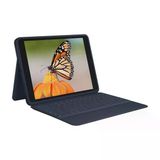 Logitech Rugged Combo 3 İpad Klavye Kılıfı, İpad İçin Akıllı Konektörlü (7., 8. Ve 9. Nesil), Almanca Qwerty Düzeni - Mavi