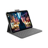 Logitech Slim Folio Apple Uyumlu iPad 920-011415 10.9" 10. Nesil ile Klavyeli Kılıf gri