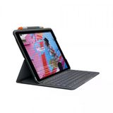 Logitech Slim Folio For İpad (7., 8. Ve 9. Nesil) Entegre Kablosuz Klavyeli Klavye Kılıfı, Fransızca Azerty - Grafit