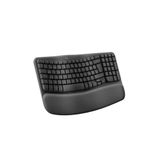 Logitech Wave Keys Kablosuz Bluetooth Dolgulu Avuç Içi Destekli Ergonomik Türkçe Q Klavye Grafit