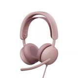 Logitech Zone Wireless 2 Es For Business - Uyarlanabilir Hibrit Anc, Bluetooth, Usb-C Ve Usb-A Özellikli Kablosuz Gürültü Önleyici Kulaklık, Microsoft Teams İçin Sertifikalı - Pembe