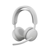 Logitech Zone Wireless 2 Es - Gürültü Engelleme Özelliğine Sahip Kablosuz Kulaklık, Uyarlanabilir Hibrit Anc, Bluetooth, Kirli Beyaz