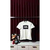 Logo Baskılı Beyaz Erkek T-Shirt - M