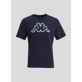 Logo Cromen Erkek Mavi Regular Fit Tişört - S
