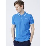 Logo Maltax 5 Mss Erkek Mavi-Beyaz-Fıstık Yeşili Regular Fit Polo Yaka Tişört