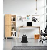 Logo Tex Çalışma Masası Takımı – Bilgisayar Masası, Kitaplık, Meşe-Beyaz - 65 CM X 120 CM - Meşe - Beyaz