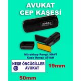 Logolu Avukat Cep Kaşesi Pocket-80 (50Mmx19mm) Mavi Keçeli Siyah Kaşe