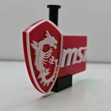 Logolu Ayarlanabilir Ekran Kartı Tutucu - Gpu Sarkma Önleyici Yükseklik Ayarlı Destek Aparatı (60Mm - 105Mm)